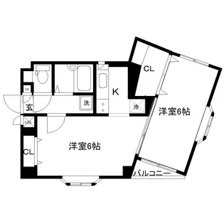 マンションマムリン【3階】の間取り