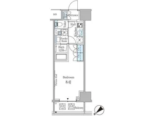 ルビア赤坂【7階】の間取り