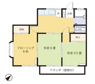 リヴェール大久保【2階】の間取り