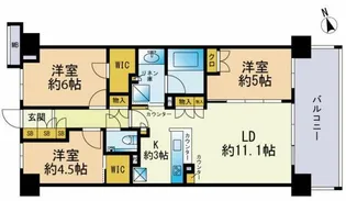 クレヴィア東白楽【2階】の間取り