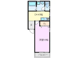 コーポ佐藤【1階】の間取り