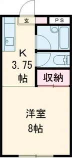 アルファK【1階】の間取り