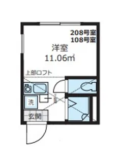 1Rの間取り画像