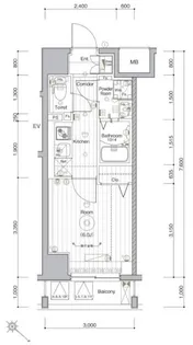 神奈川県横浜市西区平沼1【マンション】の間取り