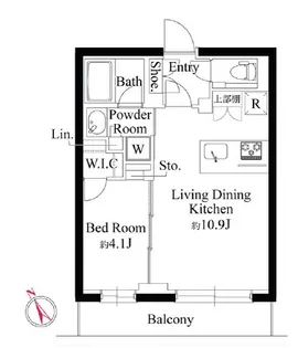 ラヴィエール千駄ヶ谷プレミアムレジデンス【3階】の間取り