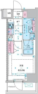 1Kの間取り画像