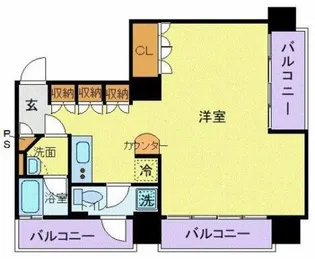 東京都中央区月島1【マンション】の間取り