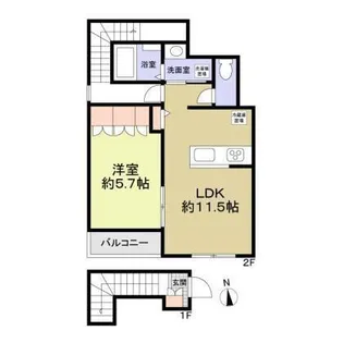 maison de Lumiere【2階】の間取り