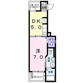 群馬県高崎市江木町【アパート】の間取り