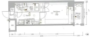 ヴァローレクオリタ清澄白河【2階】の間取り