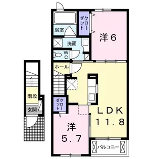 エレガンテ【2階】の間取り