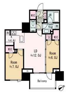 東京都渋谷区恵比寿1【マンション】の間取り