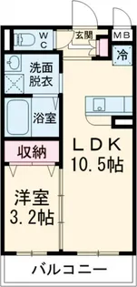ライフコート久居野村II【3階】の間取り
