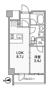 Lighthouse中馬込【5階】の間取り