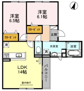 大阪府豊中市上新田3【アパート】の間取り