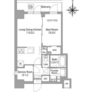 東京都墨田区本所2【マンション】の間取り