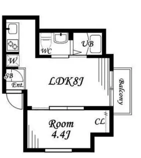 ソレア町田【3階】の間取り