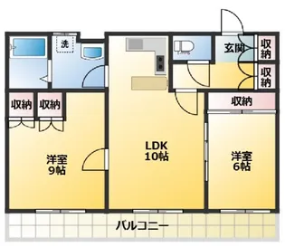 ヴィラベール洗足池【3階】の間取り
