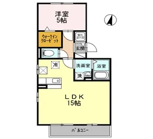 ロイヤルタウン松崎 B【1階】の間取り