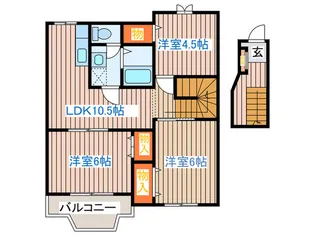 サンフォレストS【2階】の間取り