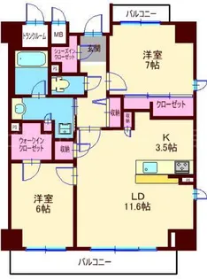 東京都品川区中延4【マンション】の間取り
