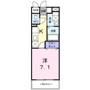 リヴ ウェル アサヒ【10階】の間取り