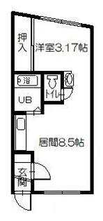 ホワイトハイム【2階】の間取り