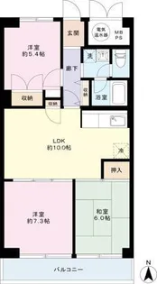 大宮吉敷町スカイハイツ【8階】の間取り