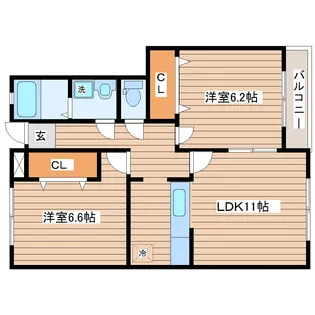 SKY WIND C棟【1階】の間取り