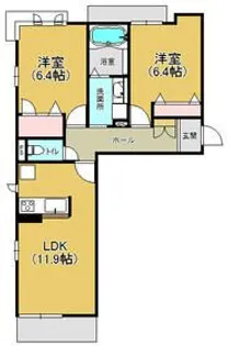 シャンドゥ フルール 代宿【3階】の間取り