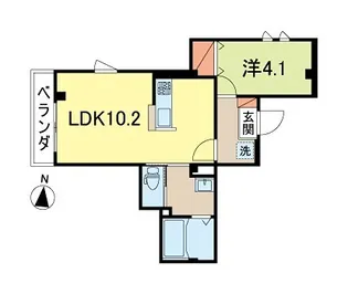 メゾンシャテニエ【2階】の間取り