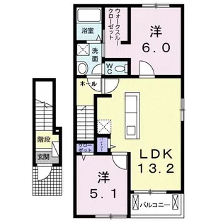 サン・イルミ II【2階】の間取り