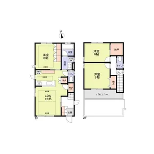 東京都目黒区鷹番1【一戸建】の間取り