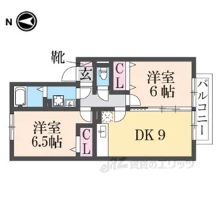 ウエストハイツ【2階】の間取り