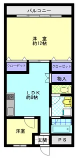 サンマンション羽村【2階】の間取り