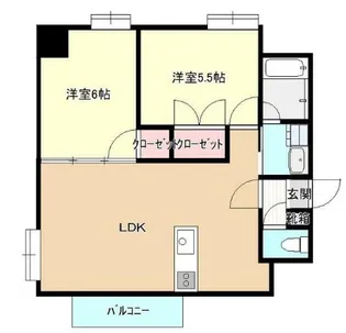 グリーンコート南熊本【5階】の間取り