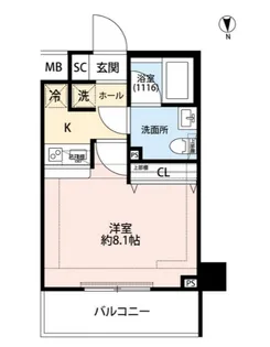 プレール・ドゥーク亀戸水神駅前【6階】の間取り