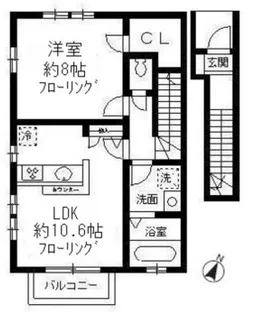 サウスソシア【2階】の間取り