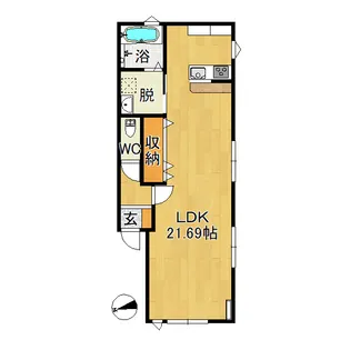 JSKレジデンスII【1階】の間取り