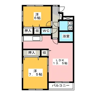 カーサ・オクシブシライタ【2階】の間取り