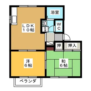 名商ウヌマ台【2階】の間取り