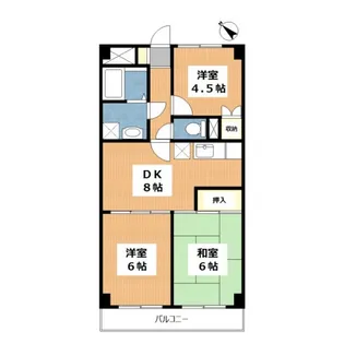 アゼリア【3階】の間取り