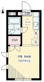 ウエスト アシュール【1階】の間取り