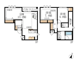 リジエル本駒込の間取り