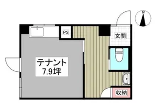 只見ハイツB【1階】の間取り
