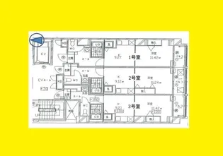ドムス・ドイ【9階】の間取り