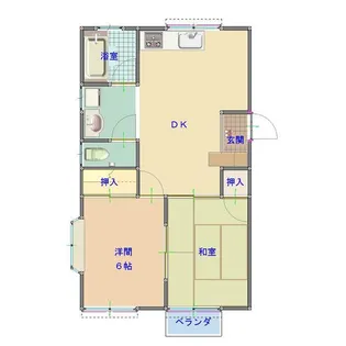 ハイツさんらいず【2階】の間取り