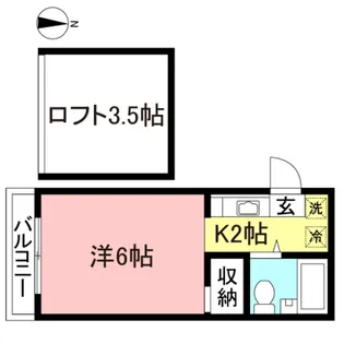 プランタンヨダ【2階】の間取り