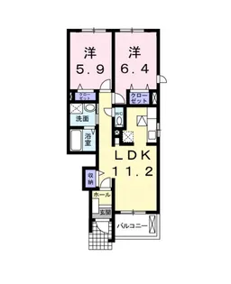 ミキハウス2A【1階】の間取り