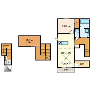 Lumie’re bois【2階】の間取り